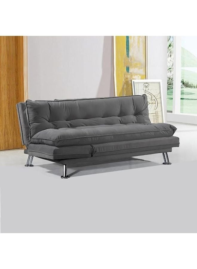 كستم ديكو أريكة سرير أروم رمادية | أريكة سرير قماشية بثلاثة مقاعد | أريكة نوم عصرية قابلة للتحويل لغرفة المعيشة | 180×110×75 سم - Image 3