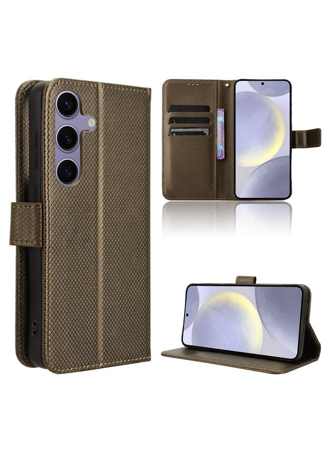 S-TOP Case For Samsung Galaxy S25+ 5G Diamond Texture Leather Phone Case