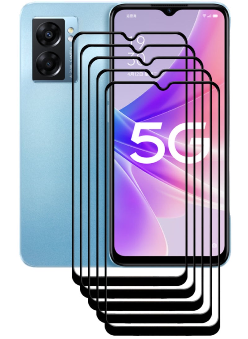 ACLIX 5 Pieces Antistatic ESD Dustproof Premium Quality High Definition Tempered Glass Screen Protector Designed For Oppo A57 - Image 1