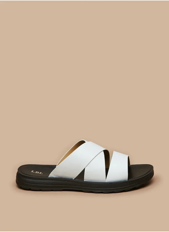 ال بي ال من شو اكسبرس Mens Solid SlipOn Sandals  Ramadan Collection