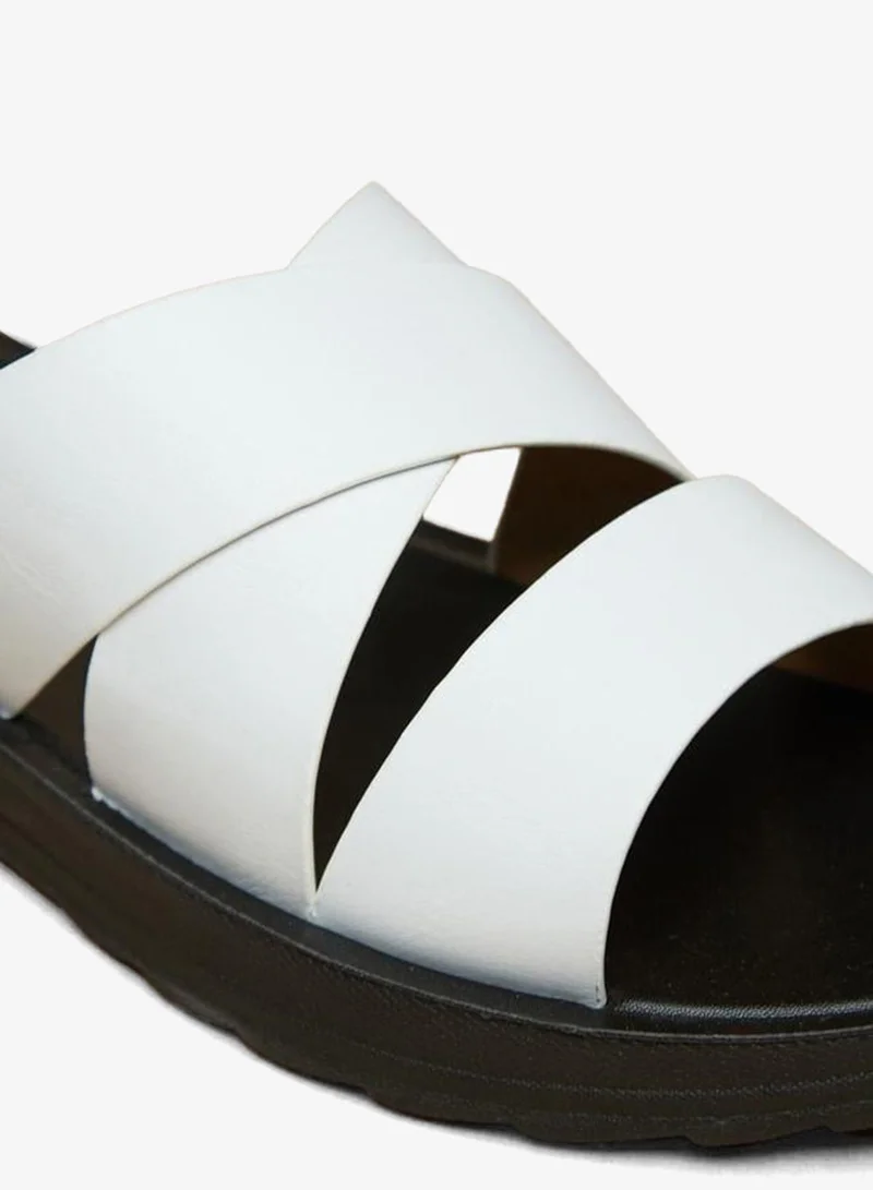 LBL By Shoexpress  Mens Solid SlipOn Sandals for Men | Best Price UAE