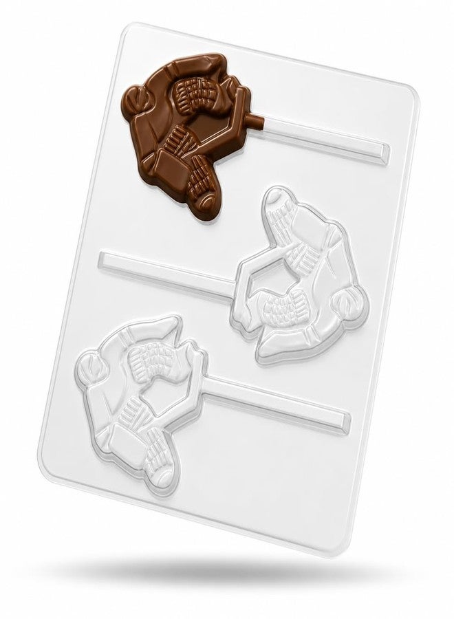 Lollipops Hockey Player Goalie Lollipop Chocolate Candy Mold 215 with 3 Cavities - Image 4