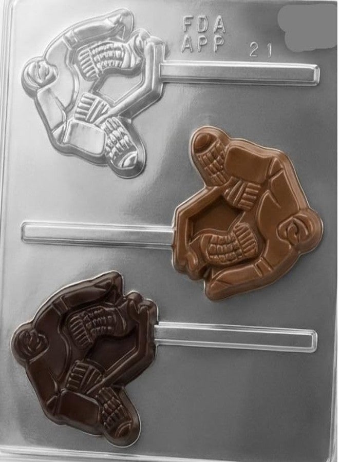 Lollipops Hockey Player Goalie Lollipop Chocolate Candy Mold 215 with 3 Cavities - Image 5