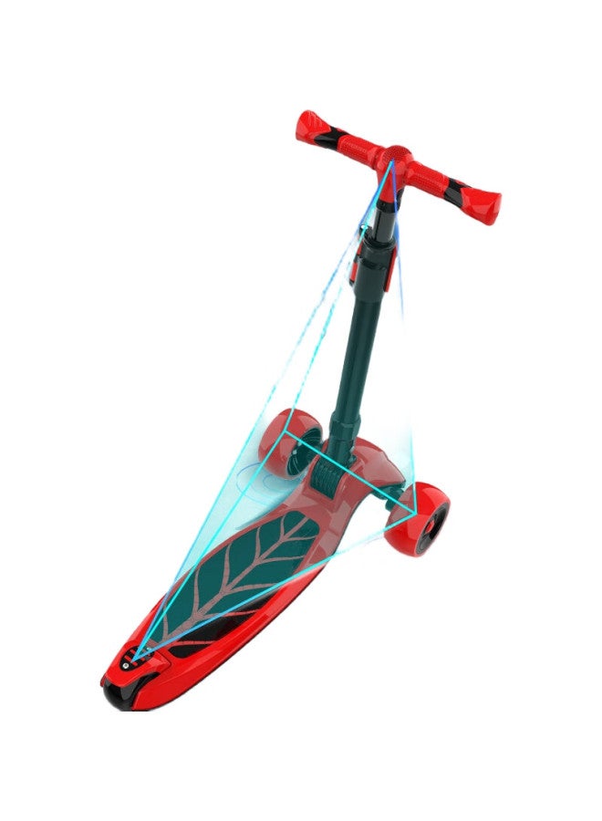 sway Kids Scooter For 2-15 Years Old Boys And Girls With Flashing Wheels, Foldable Children'S Kick Scooter - Image 2