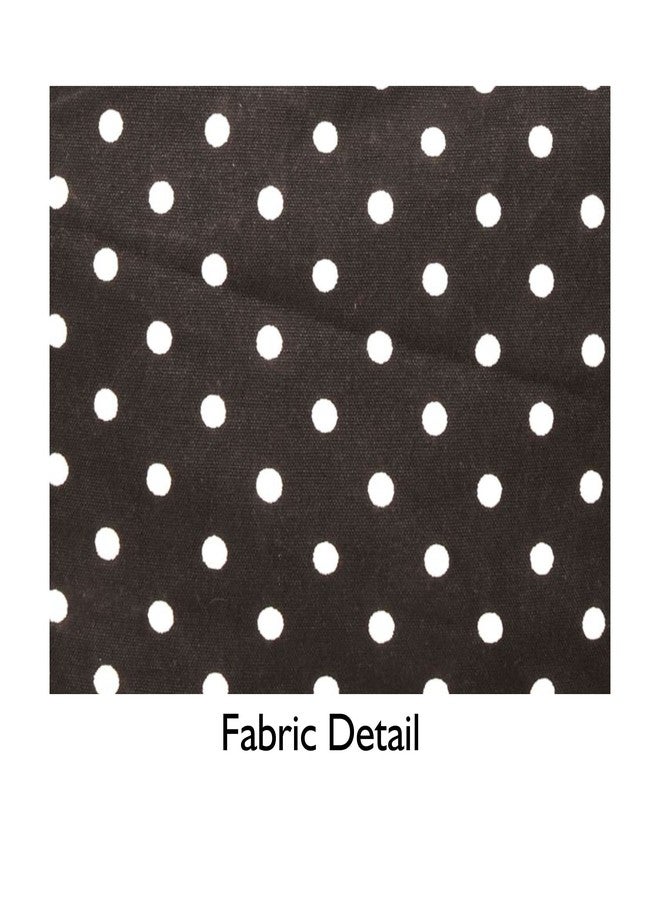 ASTRID Women Polka Dot Eco-Friendly Cotton Carry Bag, Work Tote,Black - Image 5