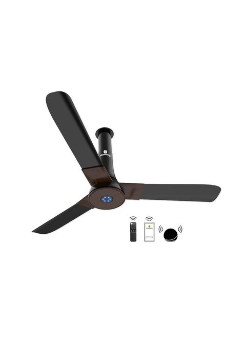 atomberg Studio Smart+ 1200mm BLDC Ceiling Fan with IoT & Remote | BEE 5 star Rated Energy Efficient Ceiling Fan | High Air Delivery with LED Indicators | 2+1 Year Warranty (Earth Brown)