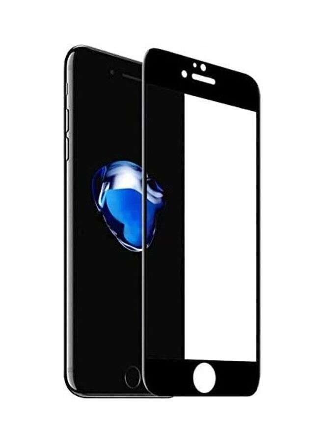 BORTONY Screen Protector Tempered Glass for Apple iPhone 7 Plus/8 Plus Black/Clear - Image 1