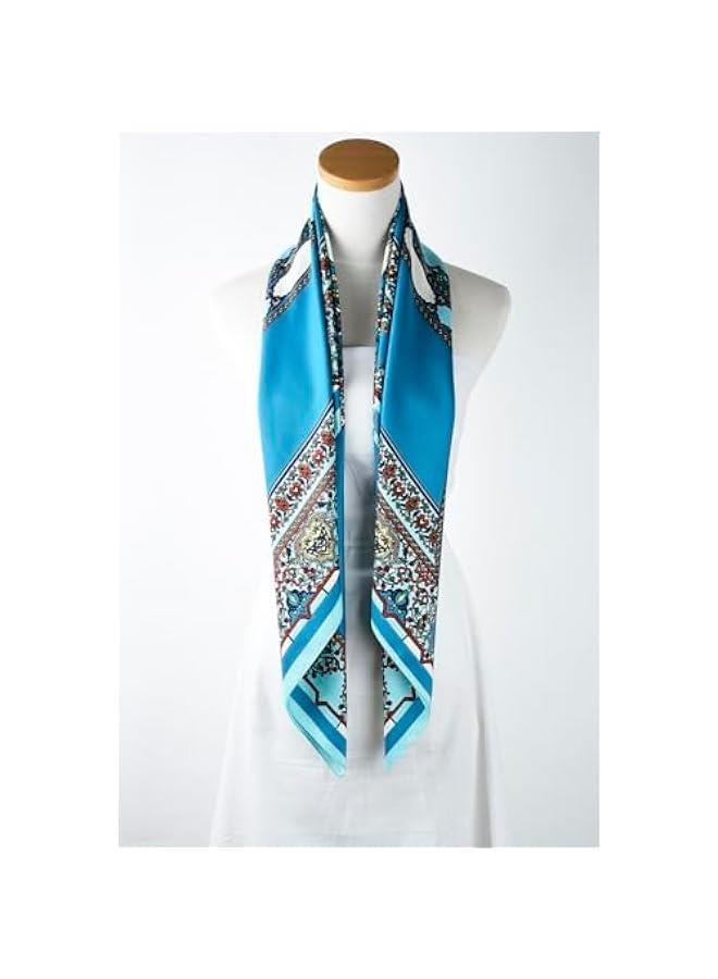 Arabest XL 40x40 Inch Extra Large Silk Satin Scarf Tops for Women Head Wraps Shirt Bandana Curly Hair Tie Headband Headscarf - Image 4