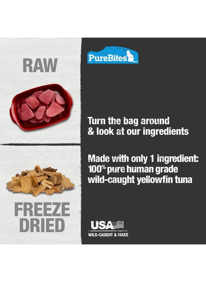 بيور بيتيس مكافآت القطط المجففة بالتونة من PureBites، 1.8 أونصة | 52 جرامًا - حجم فائق القيمة - Image 3
