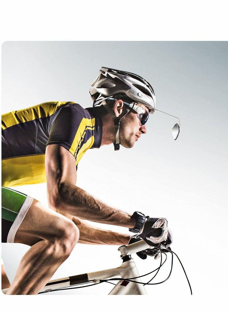 Excefore Bike Eyeglass Mirror, 360 Degree Adjustable Bicycle Cycling Rear View Wide Angle Mirror, Riding Accessories,1 Pack - Image 5