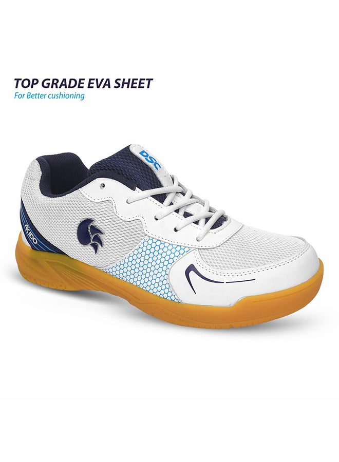 DSC Akido Badminton Shoes | Material : EVA/Rubber/Polyvinyl Chloride | For Men & Boys | Lightweight | Better Cushioning | Breathable Mesh | Better Fit - Image 4