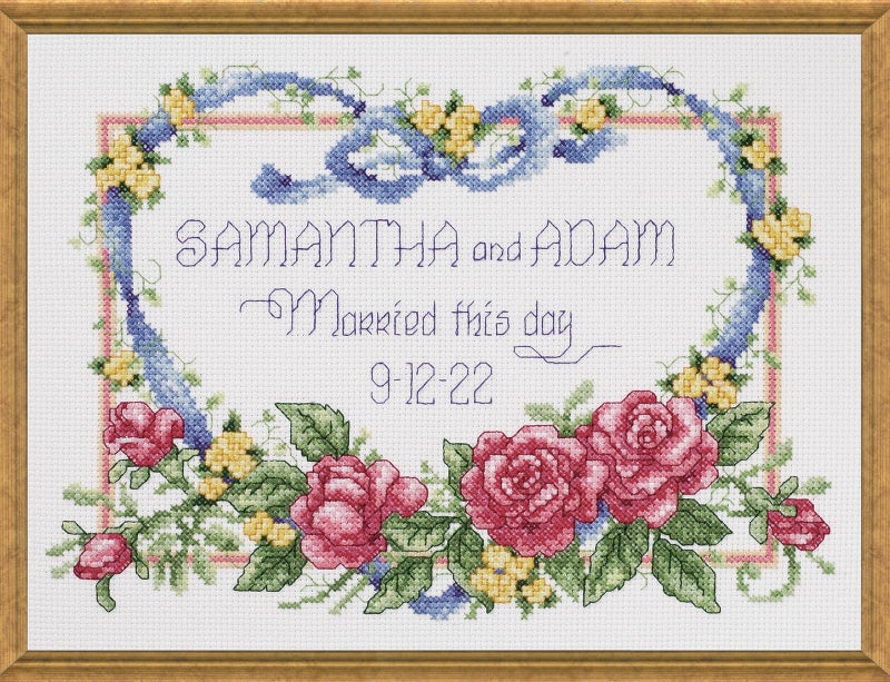 Janlynn Married This Day Counted Cross Stitch Kit - Image 3