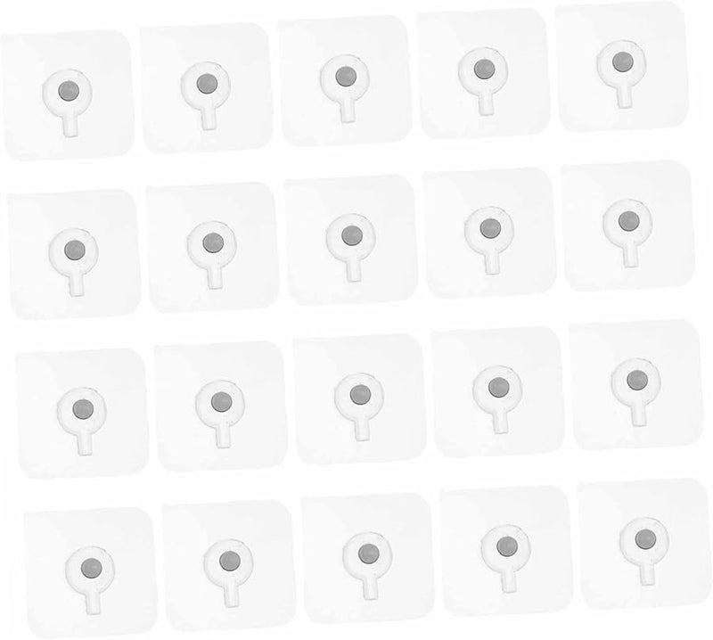 Angoily 20 Pcs Self Adhesive Non Trace Hooks For Home And Kitchen Multi Functional Wall Stickers Easy Installation Space Saving - Image 2