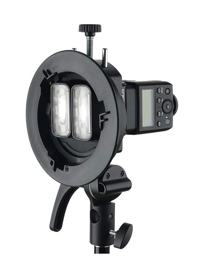 Godox Godox S2 Speedlite Bracket for Godox AD200Pro, AD200, AD400Pro, for V1 Round Head Speedlite, V860II / TT685 / TT350 Series, S-Type Bracket Updated Version Bowens Mount Holder  - Image 2