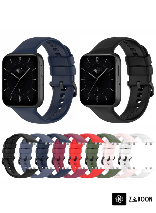 Zaboon OPPO Watch 3 Pro Solid Color Soft Silicone Watch Band - Image 3