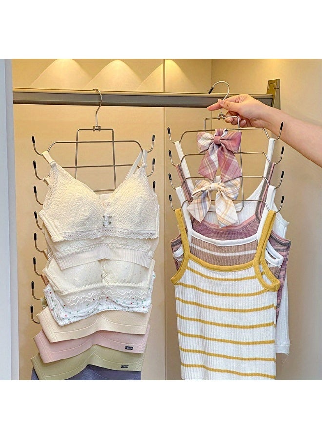 DALEON Bra Organizer, Tank Top Hangers Space Saving, Closet Organizers and Storage, Bra Hangers for Closet Organizer, Tank Top Hanger for Sport Bras, Camisoles, Bathing Suit, Belt, Tie, etc - Image 1