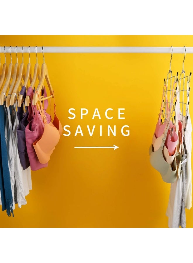 DALEON Bra Organizer, Tank Top Hangers Space Saving, Closet Organizers and Storage, Bra Hangers for Closet Organizer, Tank Top Hanger for Sport Bras, Camisoles, Bathing Suit, Belt, Tie, etc - Image 4