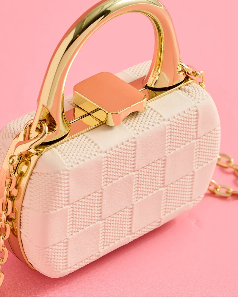 Redtag Girls Pink Textured Bag