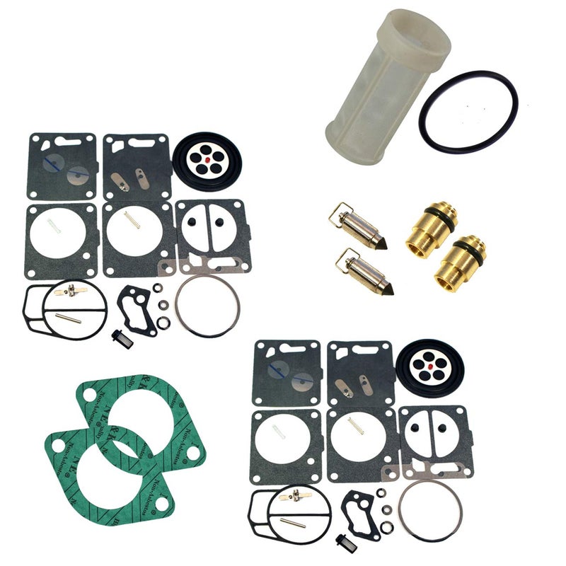 Venom Premium Dual Carburetor Rebuild Kit (For Mikuni, Fits Sea-Doo) With Needle Seat & Carb Gasket & Water Separator/Fuel Filter FITS 1996-97 GSX & XP/1995-97 GTX/1997-99 SPX Complete KIT - Image 5