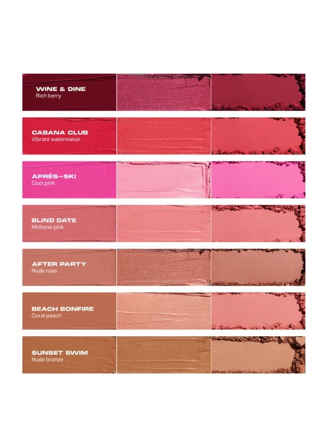 Morphe Cheek Thrills Multi-Finish Face Trio - Sunset Swim - Image 4