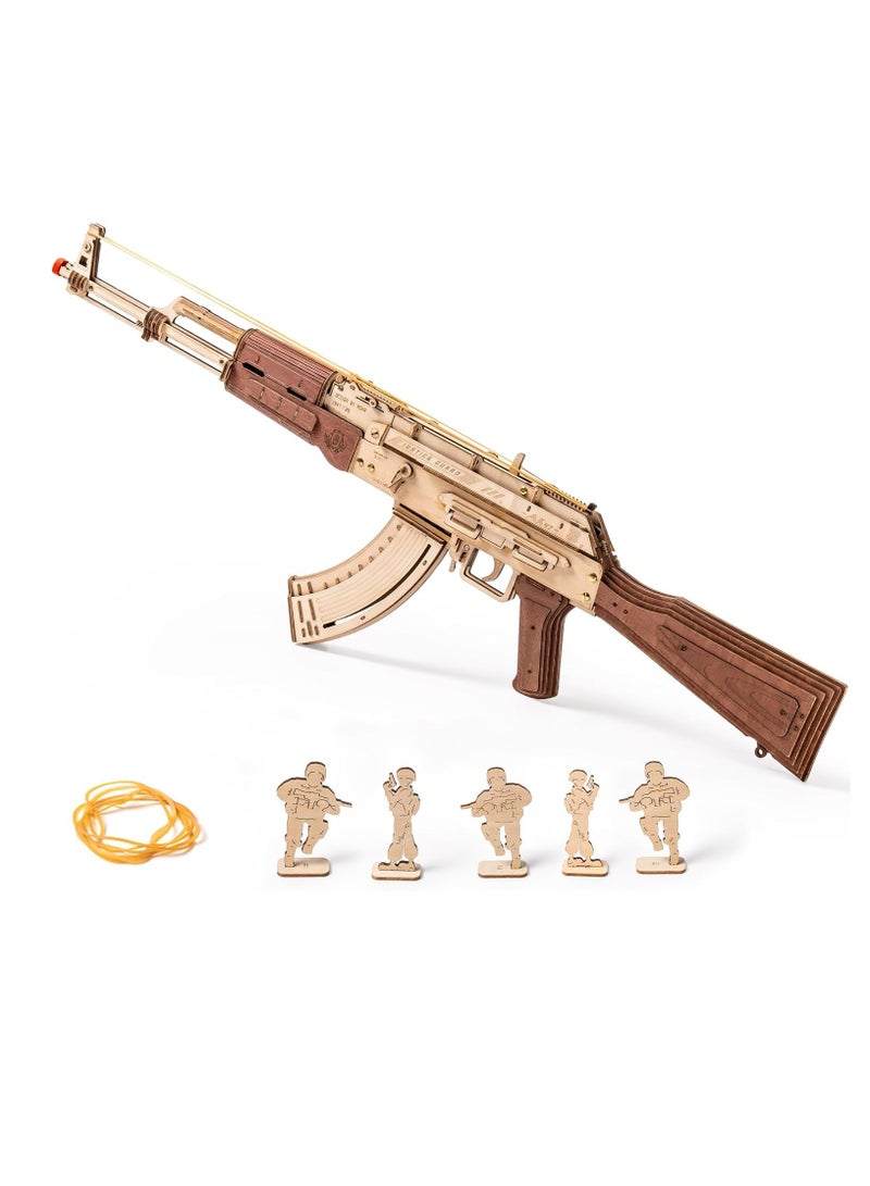 Robotime ROBOTIME ROKR  LQ901 Premium 3D Puzzle AK47 Mechanical Model Building Kits for Adults & Teens Perfect Gift for Home Decor, Ramadan & Holiday Eid and Birthday - Image 1