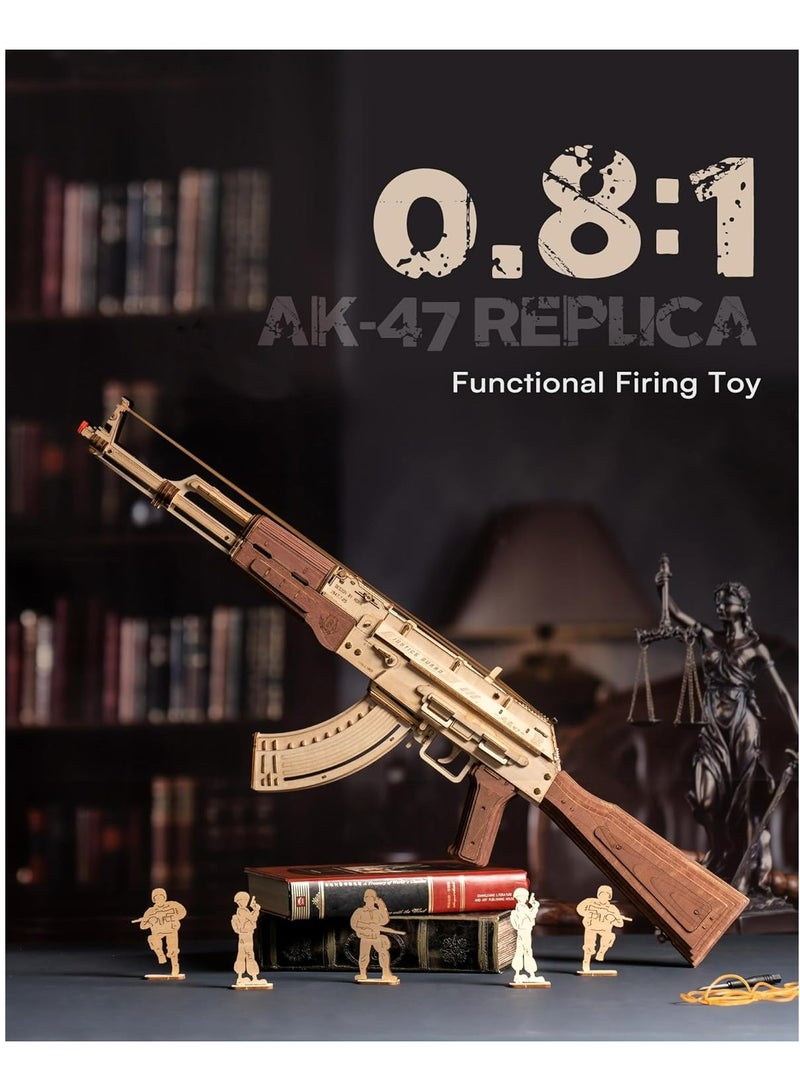 Robotime ROBOTIME ROKR  LQ901 Premium 3D Puzzle AK47 Mechanical Model Building Kits for Adults & Teens Perfect Gift for Home Decor, Ramadan & Holiday Eid and Birthday - Image 2