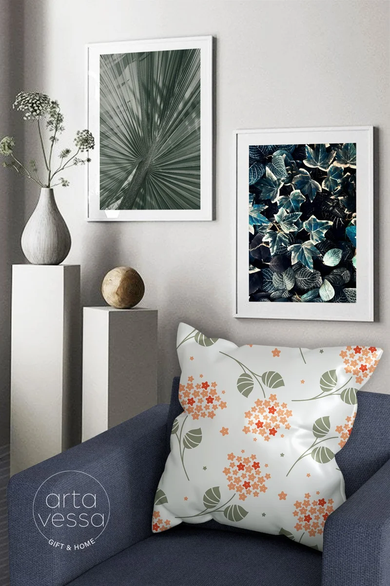 ارتافيسا Double Sided Digital Printed Decorative Faux Leather Throw Pillow Cover