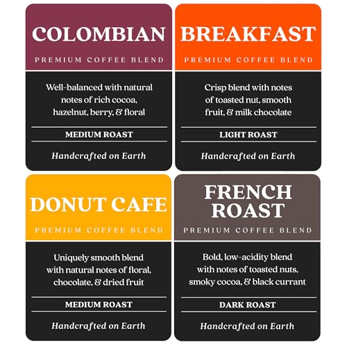 Copper Moon Single Serve Coffee Pods For Keurig K-Cup Brewers, Light Medium & Dark Roast, Variety Pack, 80 Count - Image 3