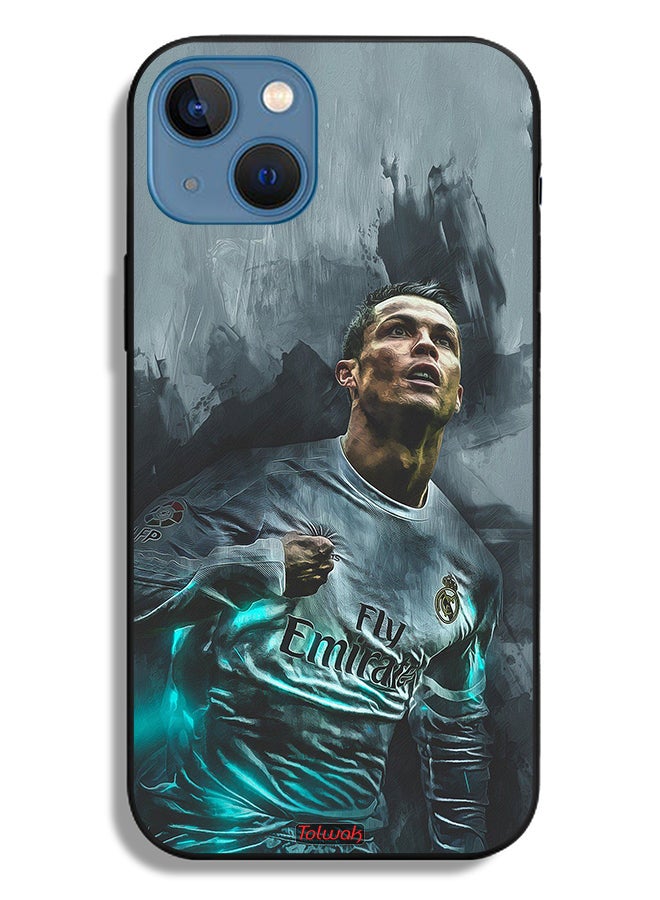 Tolwak Apple iPhone 13 Protective Case Cristiano Ronaldo Art - Image 2