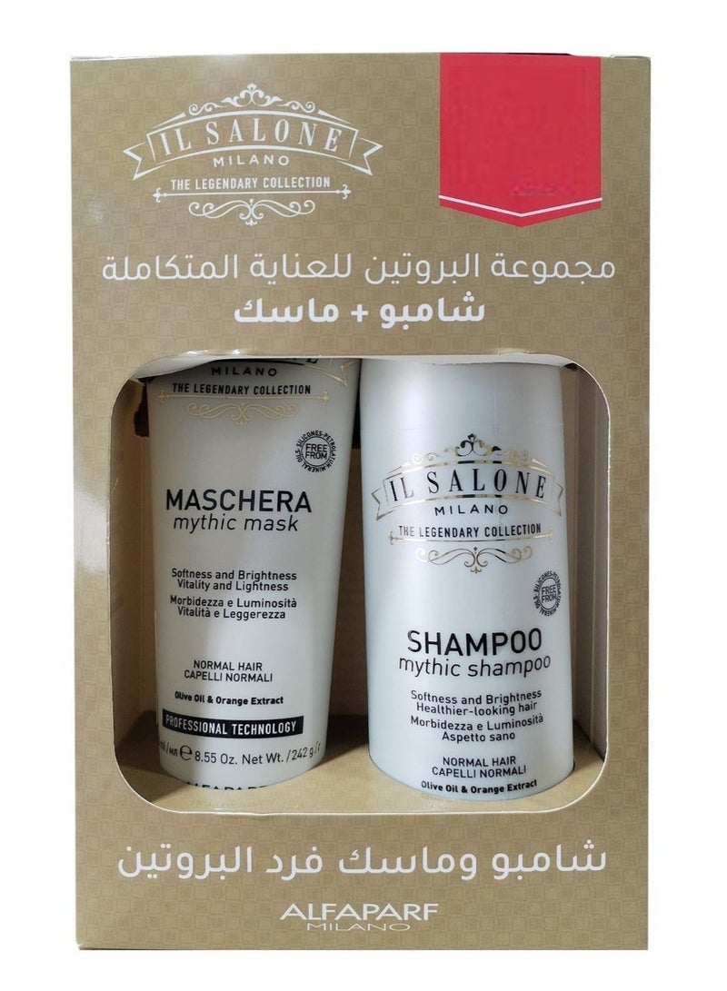 IL SALONE 2-Piece Protein Set For Integrated Care Shampoo And Mask - Image 2