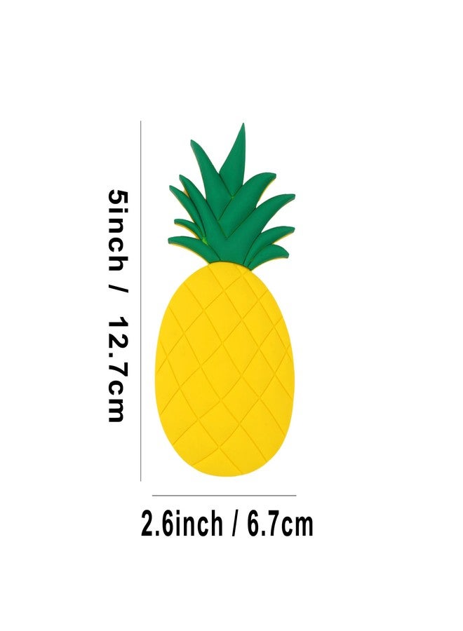 Vagocom 5 Inches Fruit Charm Accessory for Bogg Bag and Simply Southern Tote, Large Pineapple Stytle Insert Decorative for Rubber Beach Handbag - Image 2