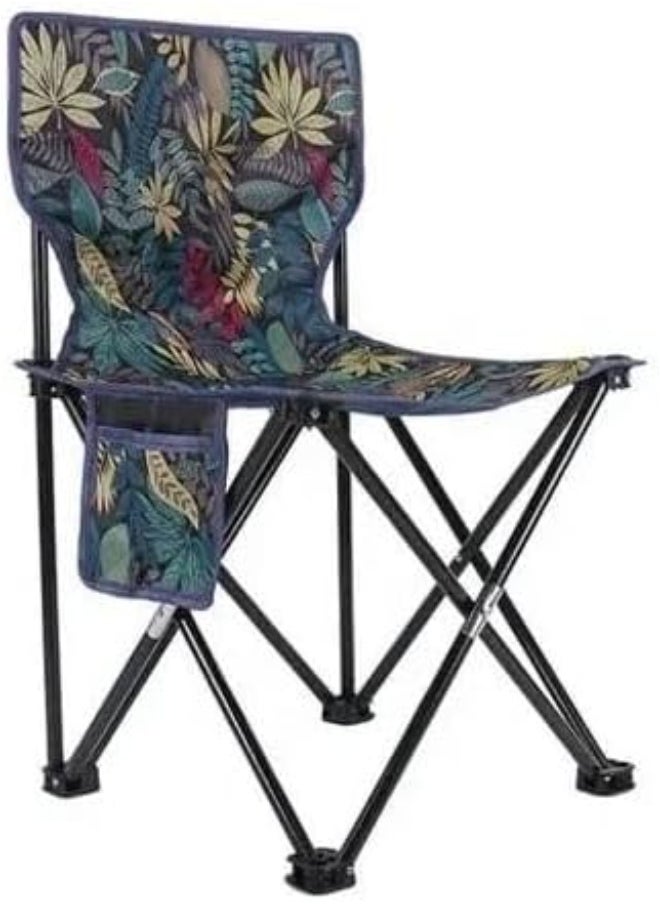 Generic Portable Folding Camping Chairs with Back Support, Convenient for Travel, Fishing, Hiking, BBQ, Beach with Large Carry Bag (Tree)  - Image 1