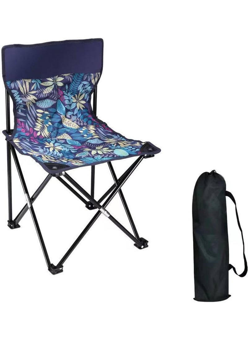 Generic Portable Folding Camping Chairs with Back Support, Convenient for Travel, Fishing, Hiking, BBQ, Beach with Large Carry Bag (Tree)  - Image 2