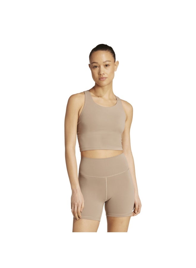 Adidas Adidas All Me Ms Tank Brown Workout Bra - Medium Support Bra For Women - Image 3