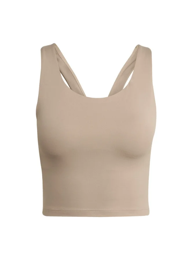 Adidas Adidas All Me Ms Tank Brown Workout Bra - Medium Support Bra For Women