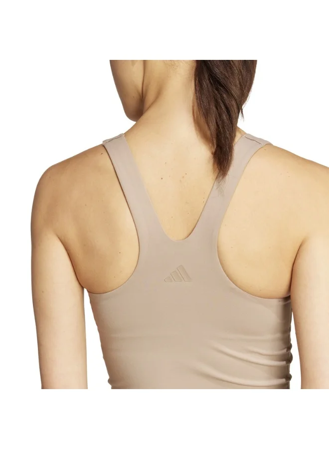 Adidas All Me Ms Tank Brown Workout Bra - Medium Support Bra For Women