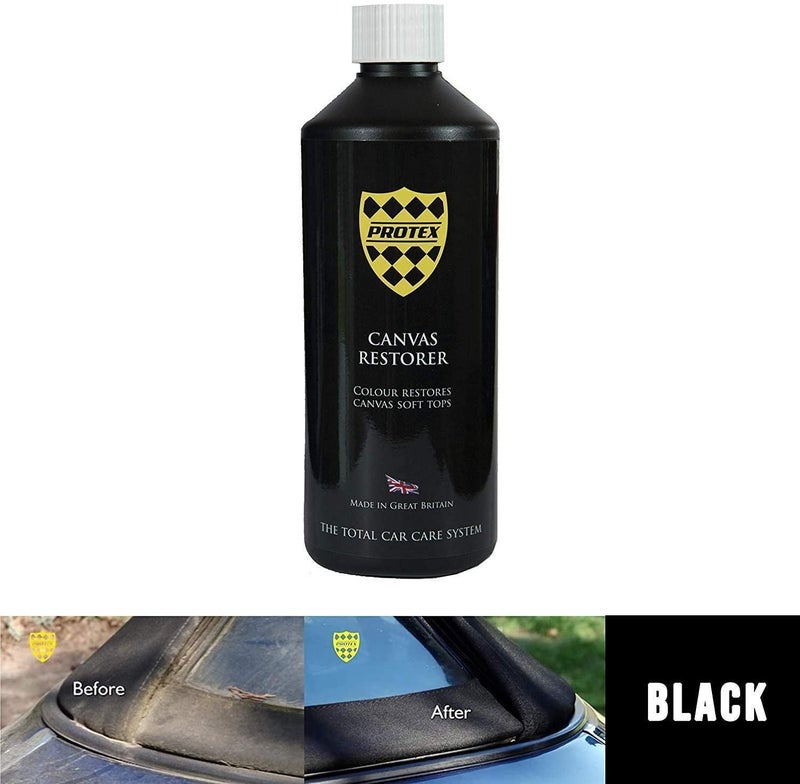 PROTEX World Convertible Soft Top Canvas Restorer Black 1ltr. - Colour Restores Like New - Image 2