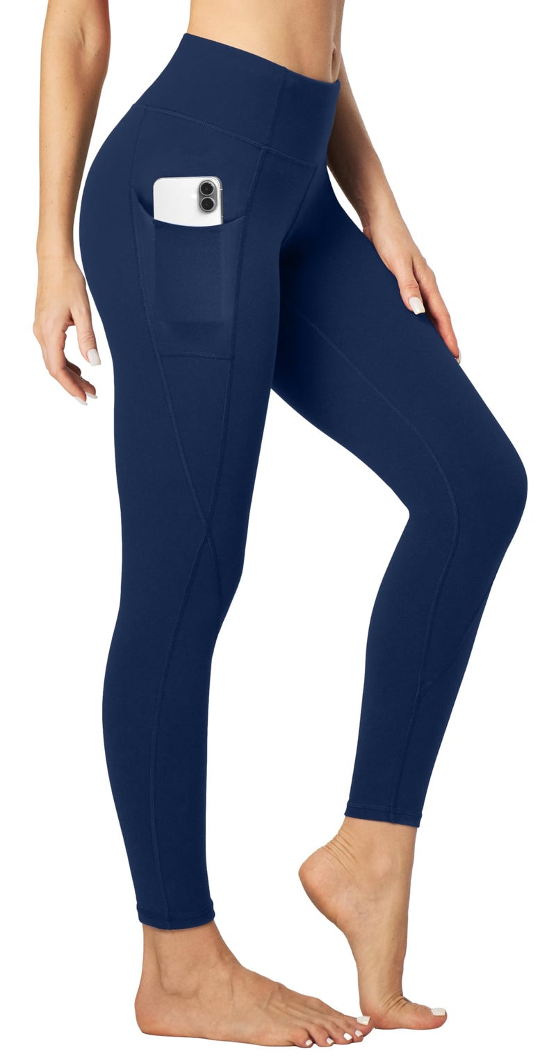 Heathyoga Women's Yoga Pants Leggings with Pockets for Women High Waist Yoga Pants with Pockets Workout Leggings Tights Blue - Image 1