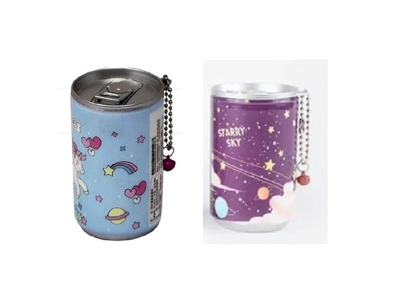 MFH 30Pieces in one can Mini Tissue in Cartoon Printed Tin Can for Cleaning Face Body for Kids Girls and boys Women Napkin Portable Tin Wet Wipes PACK OF 2 RANDOM DESIGNE - Image 1