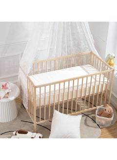 SiinvdaBZX SiinvdaBZX 2 Pcs Satin Mini Crib Sheets 38 x 24In, Silky Soft Mini Portable Crib Sheets Mattress Cover Portable Playard Sheets with 5In Deep Pocket, Great for Baby Hair (Pink & White)  - Image 5