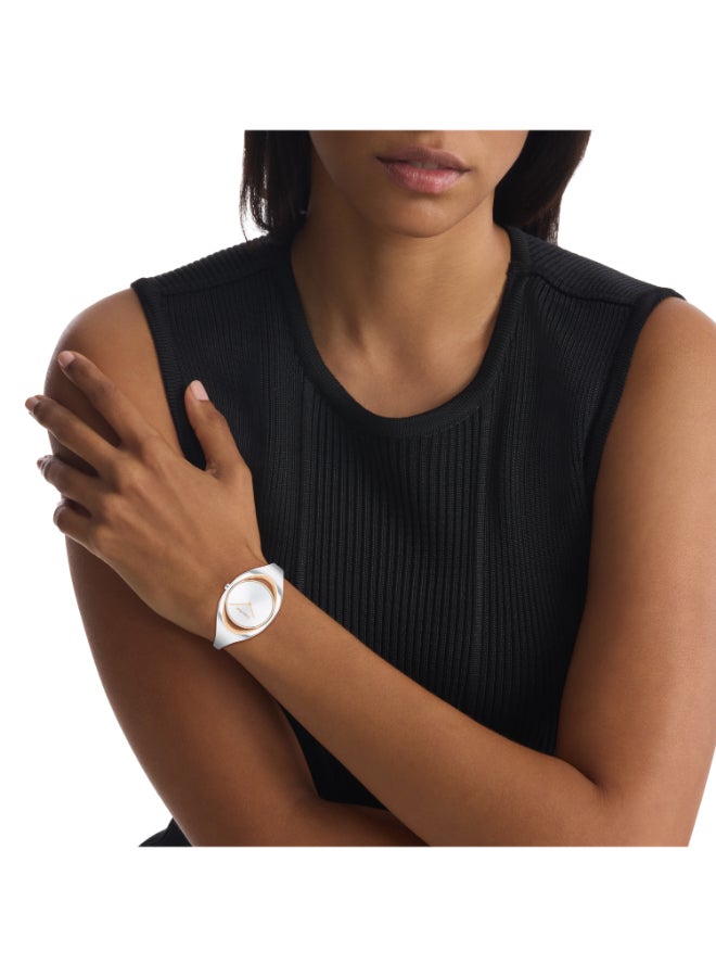 CALVIN KLEIN ساعة يد ستانلس ستيل بعقارب دائرية الشكل للنساء 25200393 - 32.5 ملم - Image 3