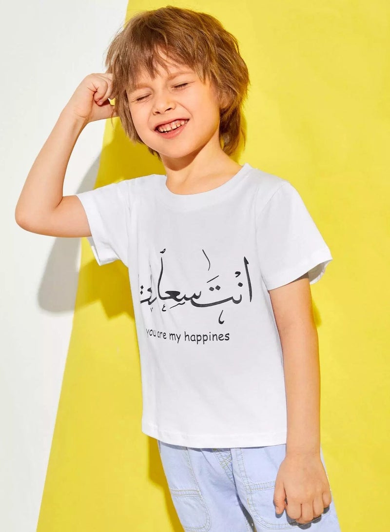Toddler Boys Letter Graphic Tee  - Image 4
