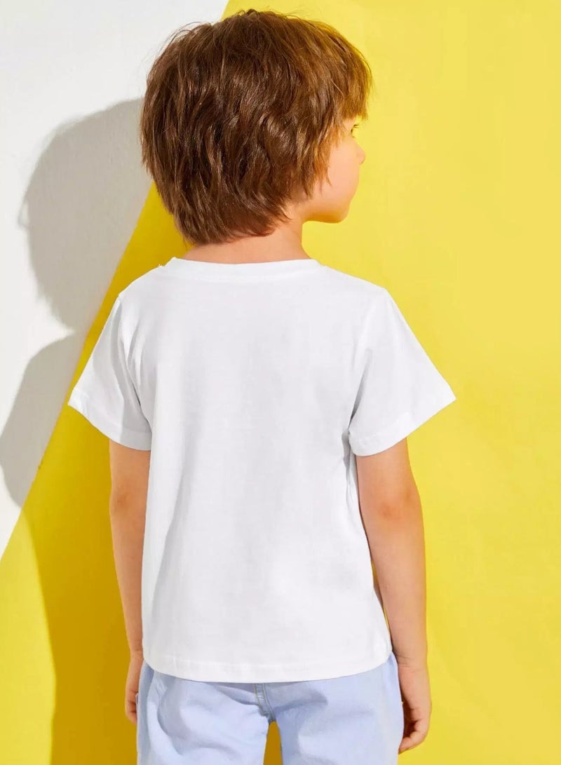 Toddler Boys Letter Graphic Tee  - Image 2