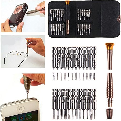 GOCART WITH G LOGO GOCART WITH G LOGO 02GC002-25IN1TK Screwdriver Set Silver, Small - Image 1