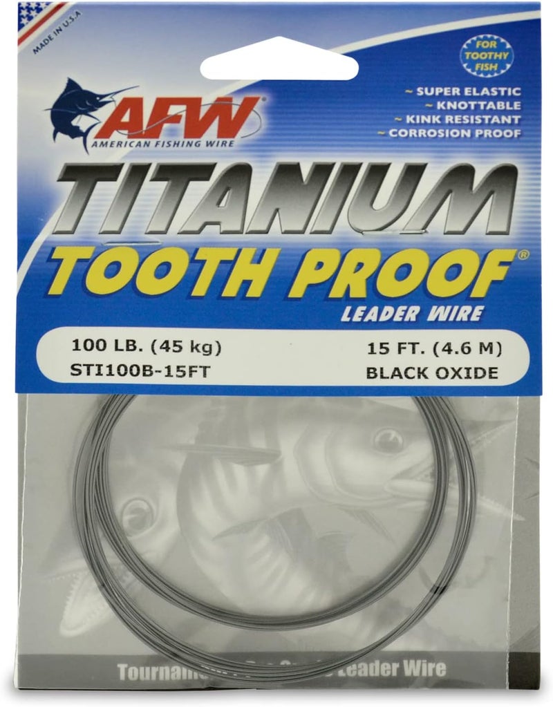 AFW Titanium Tooth Proof, Single Strand Leader Wire - Image 1