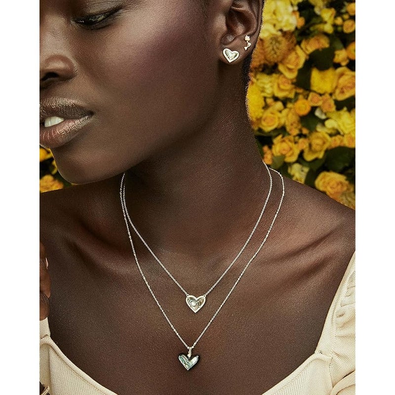 كيندرا سكوت Kendra Scott Ari Heart Adjustable Length Pendant Necklace for Women, Fashion Jewelry - Image 4