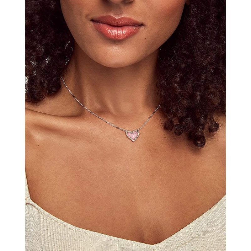 كيندرا سكوت Kendra Scott Ari Heart Adjustable Length Pendant Necklace for Women, Fashion Jewelry - Image 3
