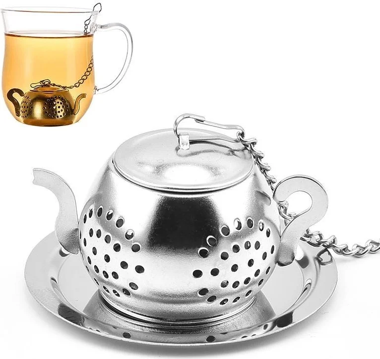 Chavin Stainless Steel Tea Brewing Apparatus and Mat Herbal Tea Brewing Strainer CIN634