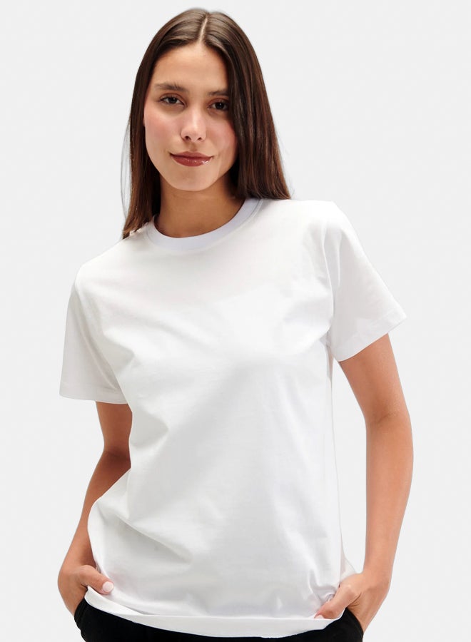 Essentials, Regular fit t shirt for women white - Image 2