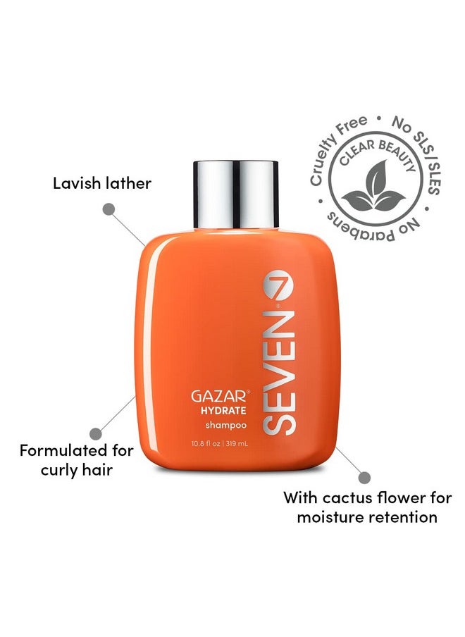Seven Haircare Gazar Hydrate Shampoo For Women & Men, Sulfate Free, Cruelty Free & Paraben Free With Pro Vitamin B5, Sugarcane + Moisturizing Cactus Flower For Dry Hair, Made In Usa, 32Oz  - Image 3